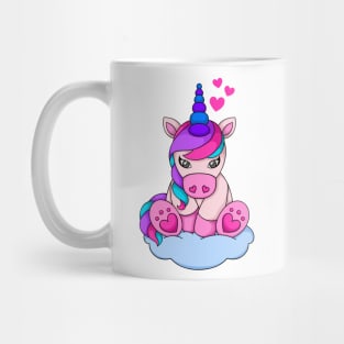 Unicorn on the cloud Mug